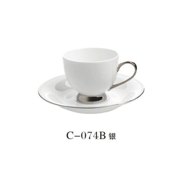 High Quality Bone China Golden Coffee Cup Set